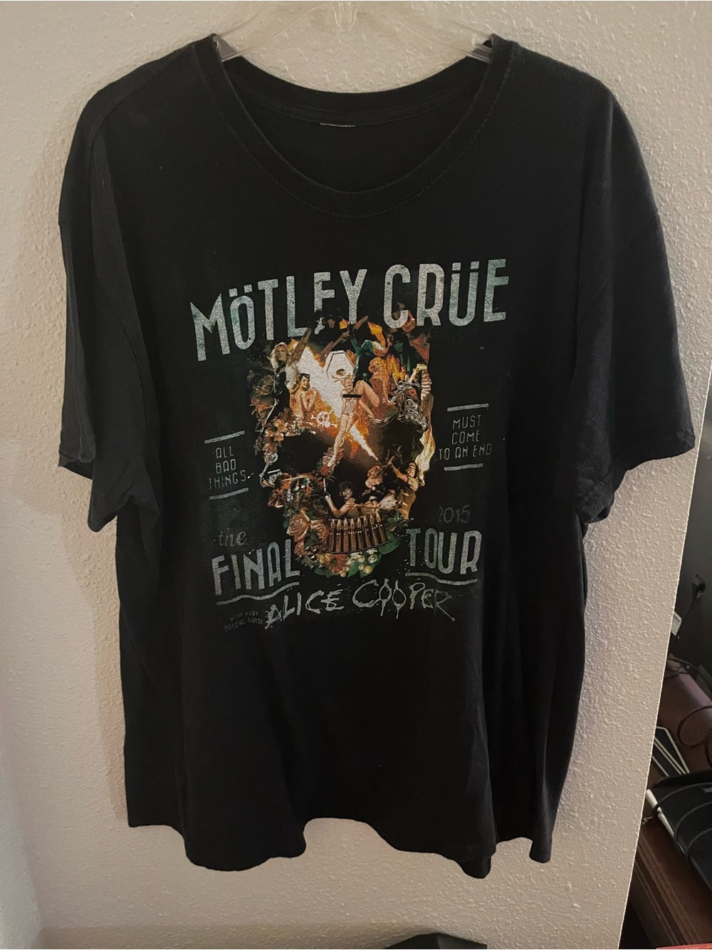 2015 Mötley Crüe "The Final Tour" Graphic Tee in Black Size XXL